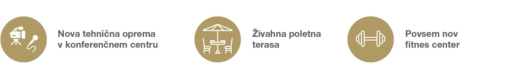Nova konferenčna oprema, poletna terasa in sodoben fitnes center