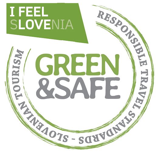 Certificate Green & Safe by I feel Slovenia